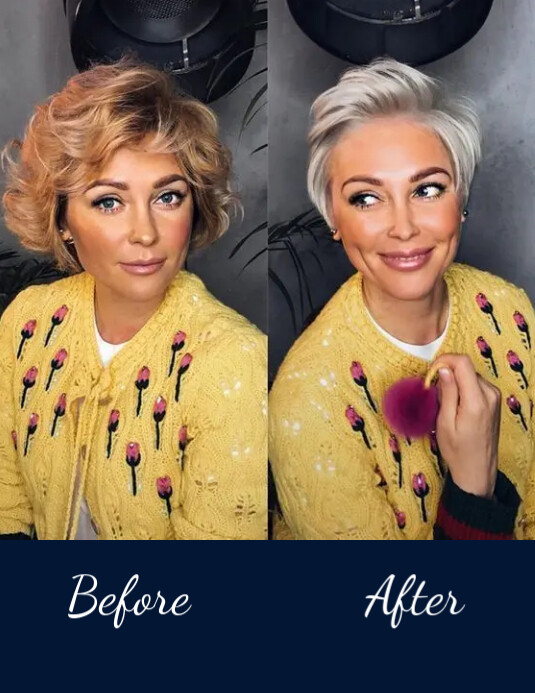 Before & After challenge flyer template