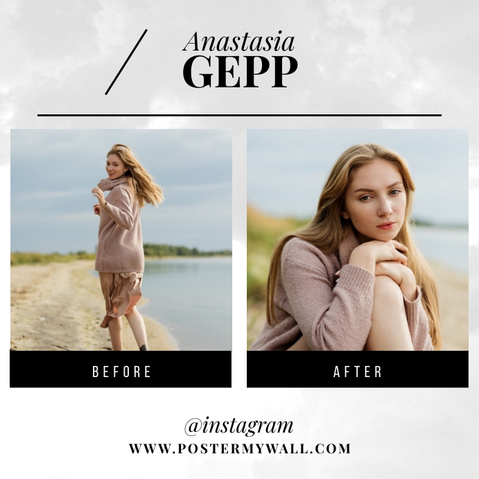 Before After Instagram Fashion Template PosterMyWall