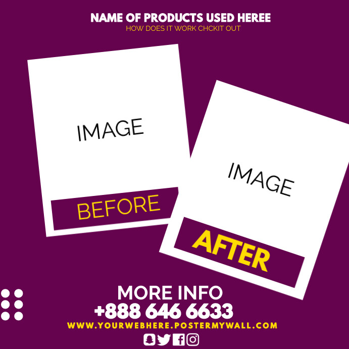 Before And After Template PosterMyWall