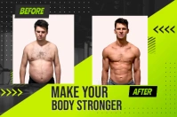 Before and After Workout Plakkaat template