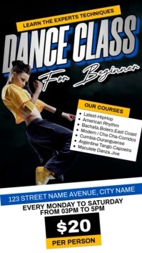 Beginner Dance Class Instagram Reel template