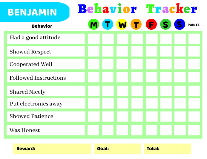 behavior-chart-for-kids-template-postermywall for Free Printable Behavior Chart For Kindergarten Behavior Chart for Kids Template | PosterMyWall for Free Printable Behavior Chart For Kindergarten