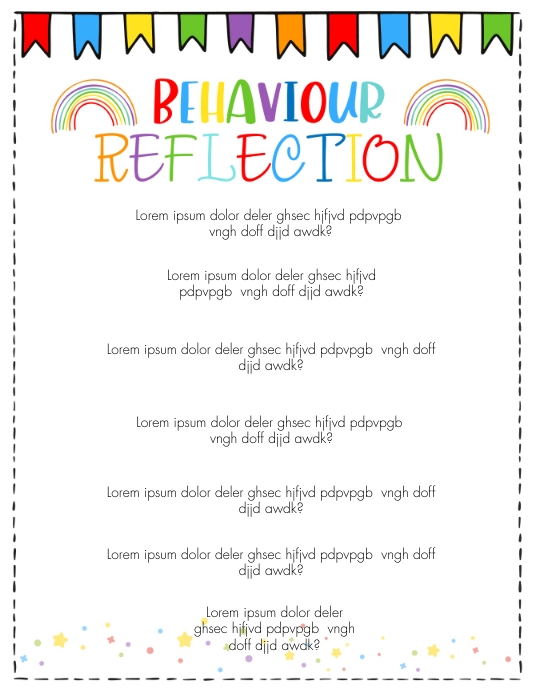Behaviour Reflection editable Template | PosterMyWall