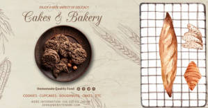 Yellow Bakery Promotion Facebook Shared Image Template
