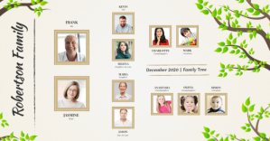 Beige Family Tree Facebook Image template