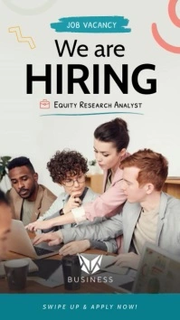 Beige Hiring Instagram Story Image template