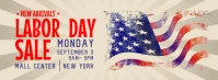 Beige Labor Day Sale Facebook Cover Photo Ikhava Yesithombe se-Facebook template