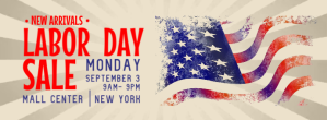 Beige Labor Day Sale Facebook Cover Photo Facebook-coverfoto template