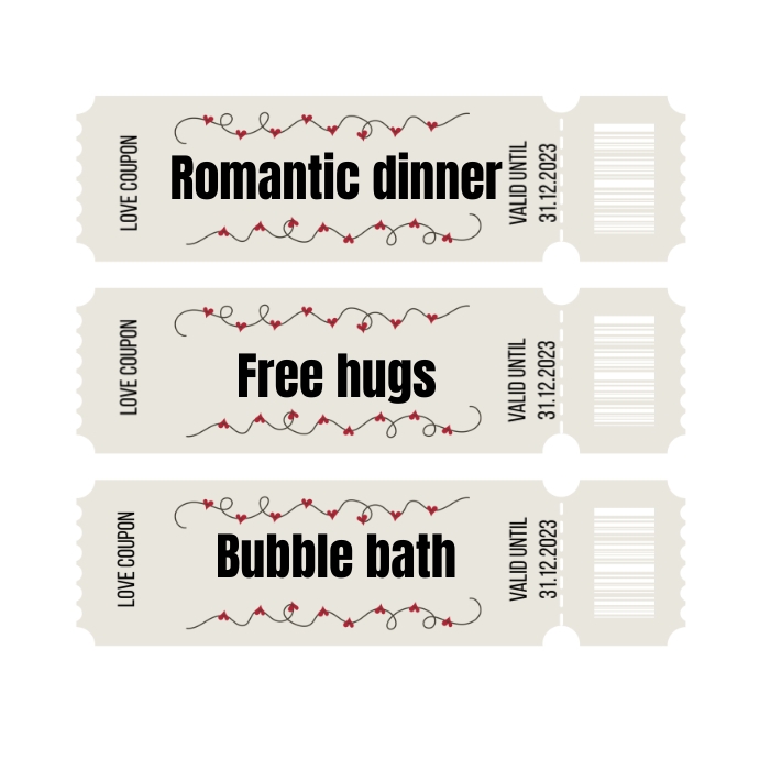 Romantic Coupon Template