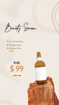 Beige Modern Discount Sale Product Instagram Story template