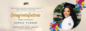 Beige virtual graduation party Facebook cover template