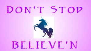 Purple Believe in Unicorns- Desktop Background (#UnicornPride) Digitale display Template