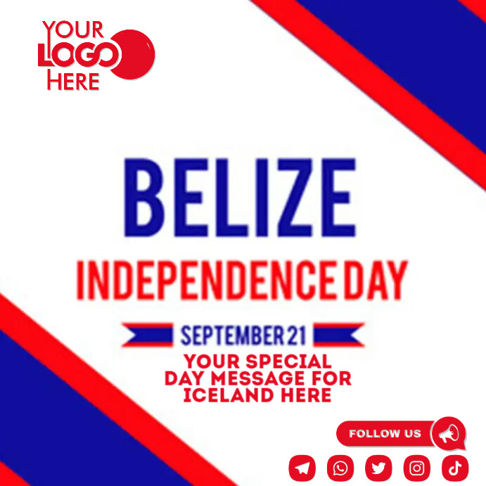 Copy of Belize independence day | PosterMyWall