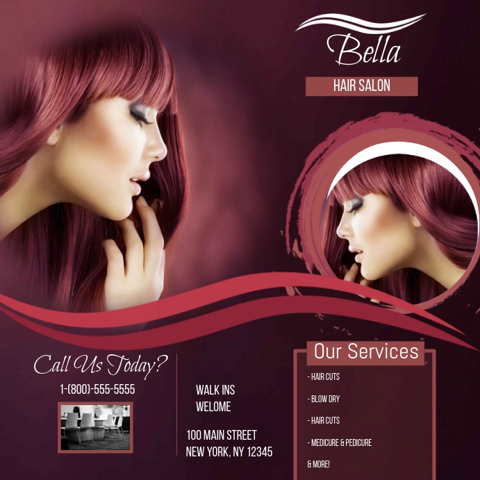 Bella Beauty Salon Template Postermywall Bella Beauty Salon Template Postermywall