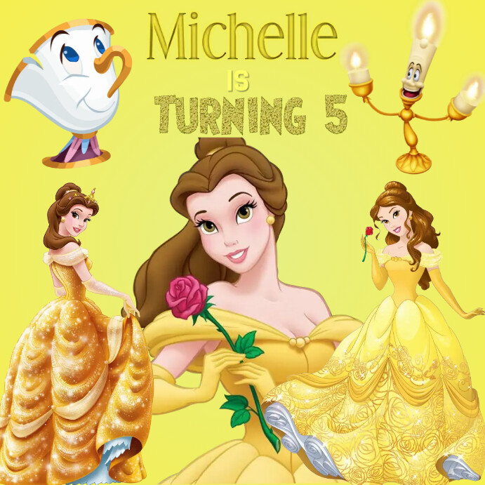 Belle Princess Template PosterMyWall