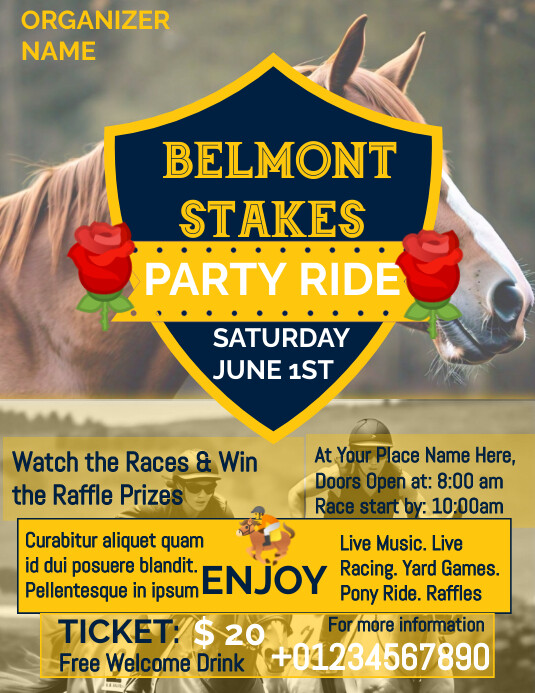 Belmont Stakes Template | PosterMyWall