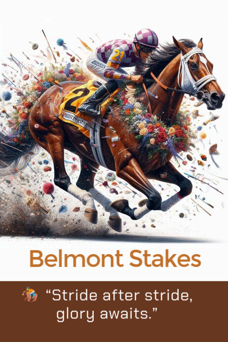 Belmont stakes Templat | PosterMyWall