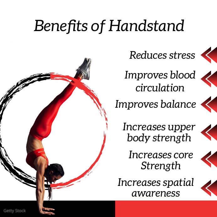 Copy of Benefits of handstand PosterMyWall