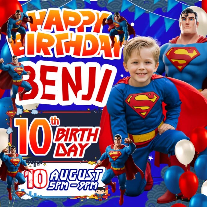 Benji’s Super Bash Instagram 帖子 template