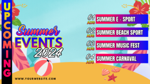Berbasis Daftar Summer Events Pos Twitter template