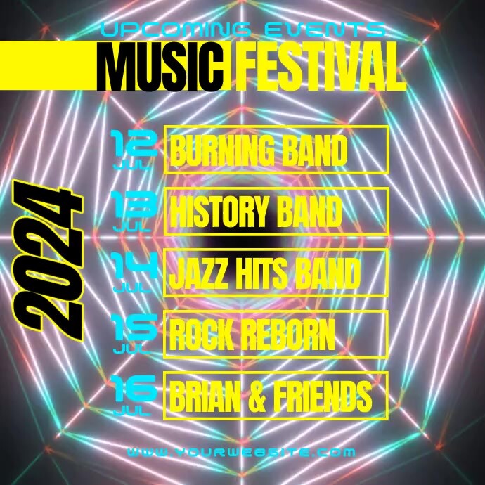 Berbasis Daftar Upcoming Event Pos Instagram Template | PosterMyWall