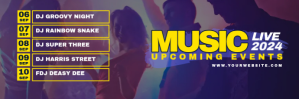 Berbasis Daftar Upcoming Events Music  Tajuk Twitter-header template