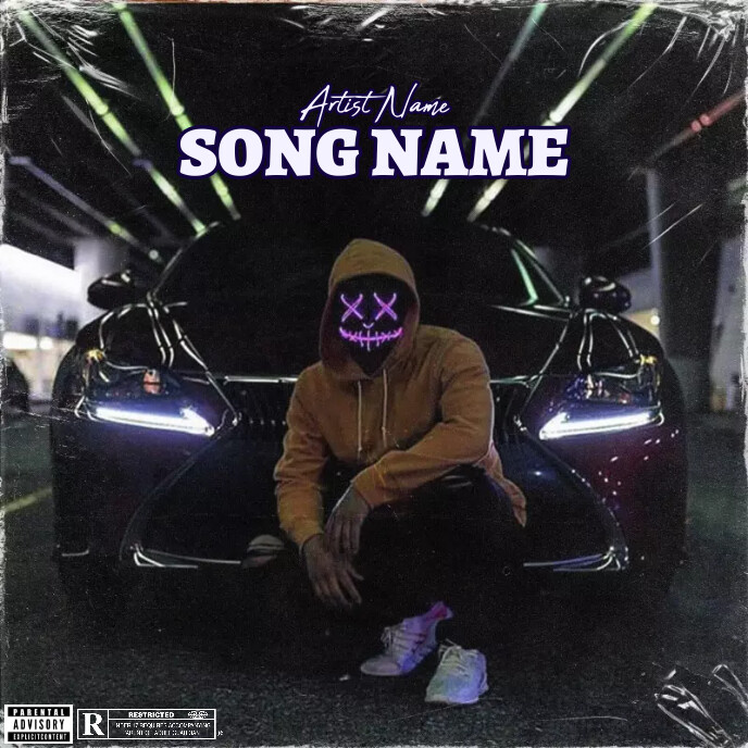 best Album Cover music art trap mixtape rap template