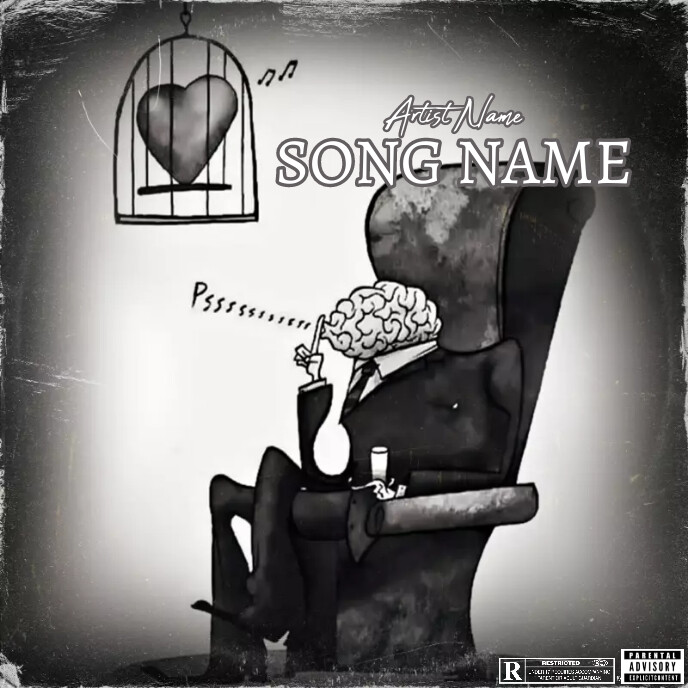 best Album Cover music art trap mixtape rap template