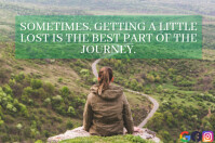 BEST AND JOURNEY QUOTE TEMPLATE Poster