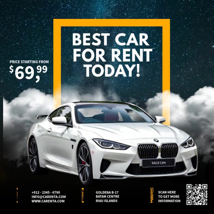 Best Car For Rent Ads Template | PosterMyWall