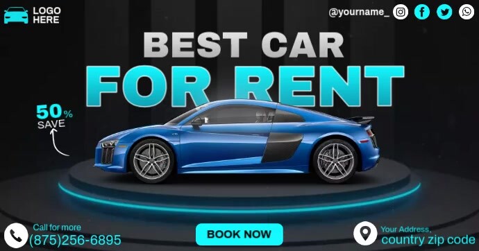 Copy of Best Car For Rent | PosterMyWall