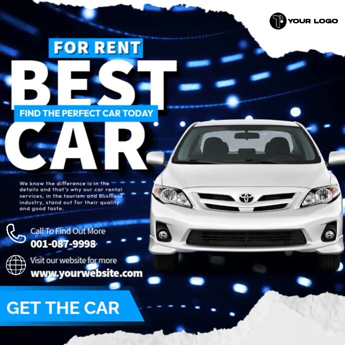 Best Car For Rent Template | PosterMyWall