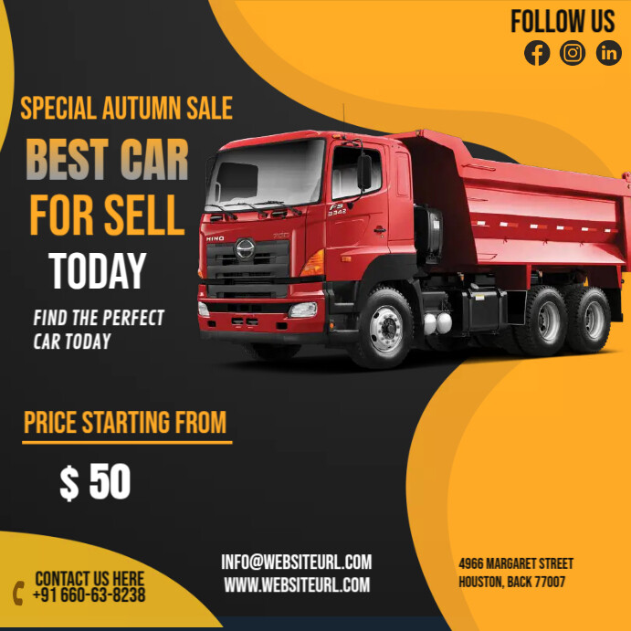 Copy of Best Car For Sale Ads PosterMyWall