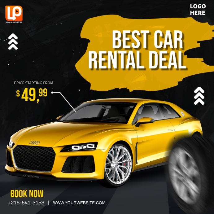 Best Car Rental Deal Template PosterMyWall