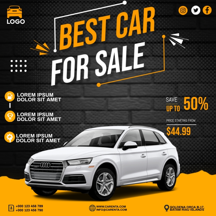 Best Car Sale Instagram Template PosterMyWall