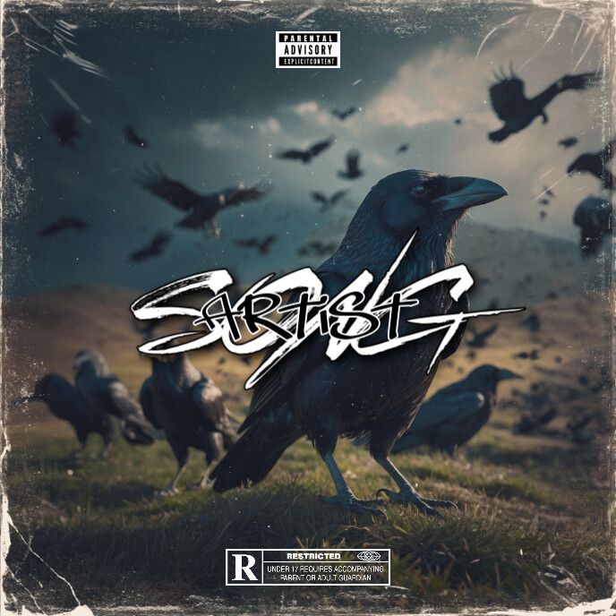 Best Cover Album music art trap mixtape rap Template PosterMyWall