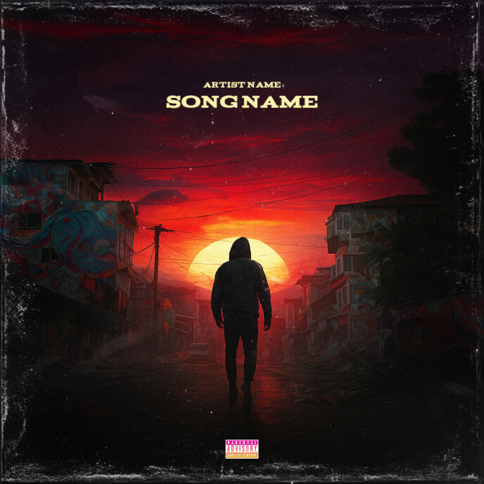 Best Cover Album music art trap mixtape rap Capa de álbum template