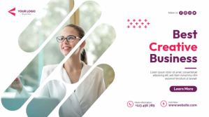 Best Creative Business Banner Flyer Digital na Display (16:9) template