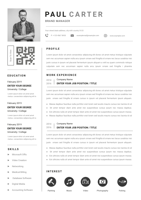 Best CV & Resume Templates | PosterMyWall Best Cv & Resume Templates | Postermywall