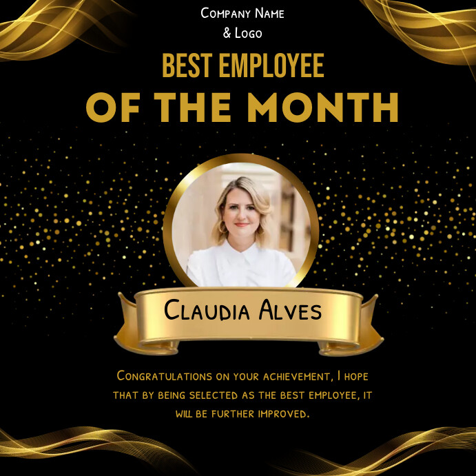 best employee award,employee of the month Template PosterMyWall