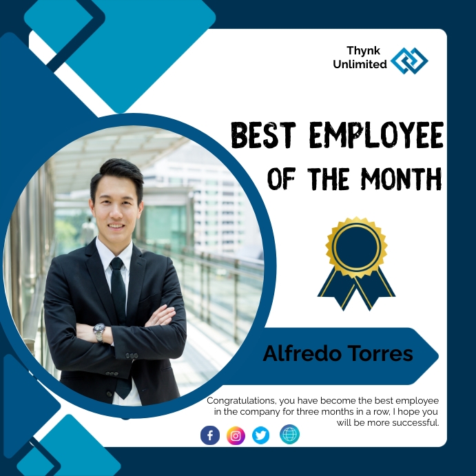 Copy of BEST EMPLOYEE | PosterMyWall