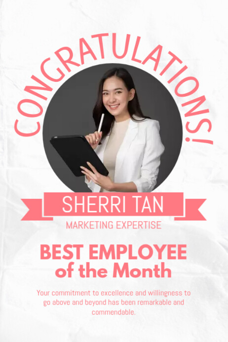 Best Employee Template | PosterMyWall