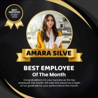 Best Employee of the Month Instagram-opslag template