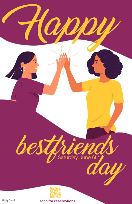 Ad For Friendship Example Best Friend Day Ad Template | PosterMyWall