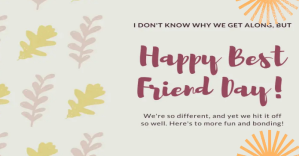Best friend day Изображение, которым поделились на Facebook template