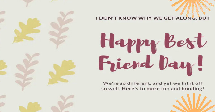 Best friend day Template | PosterMyWall