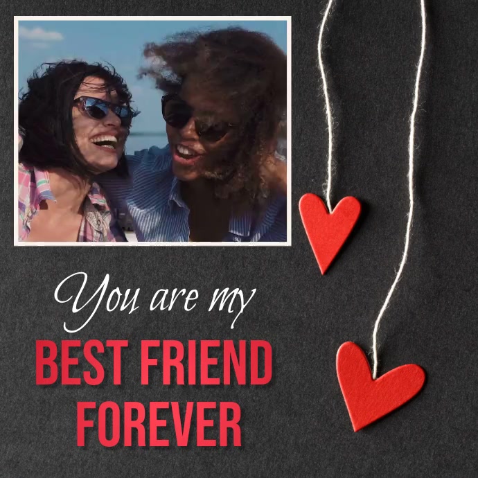 Best Friend Forever, Friendship day Instagram Post template