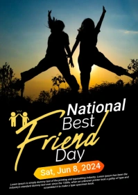 Best Friends Day A6 template