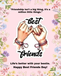 Best friends day Instagram Portrait template