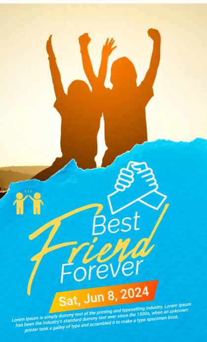 Best Friends Day VSA Wetlik template